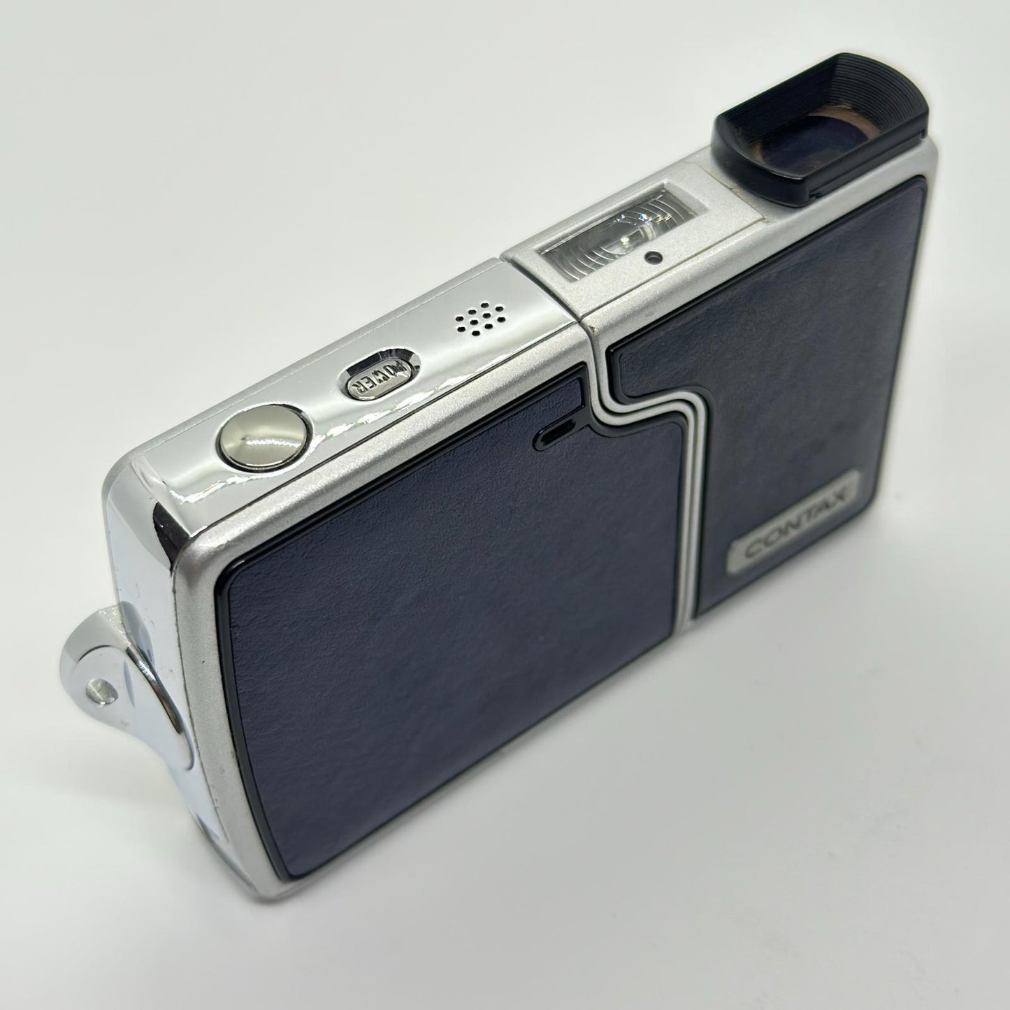 【全額返金保証】【最速発送】CONTAX コンパクトデジタルカメラ U4R ブルー 動作確認済