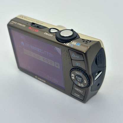 【全額返金保証】【最速発送】Canon コンパクトデジタルカメラ IXY DIGITAL 920 IS ゴールド 美品 動作確認済