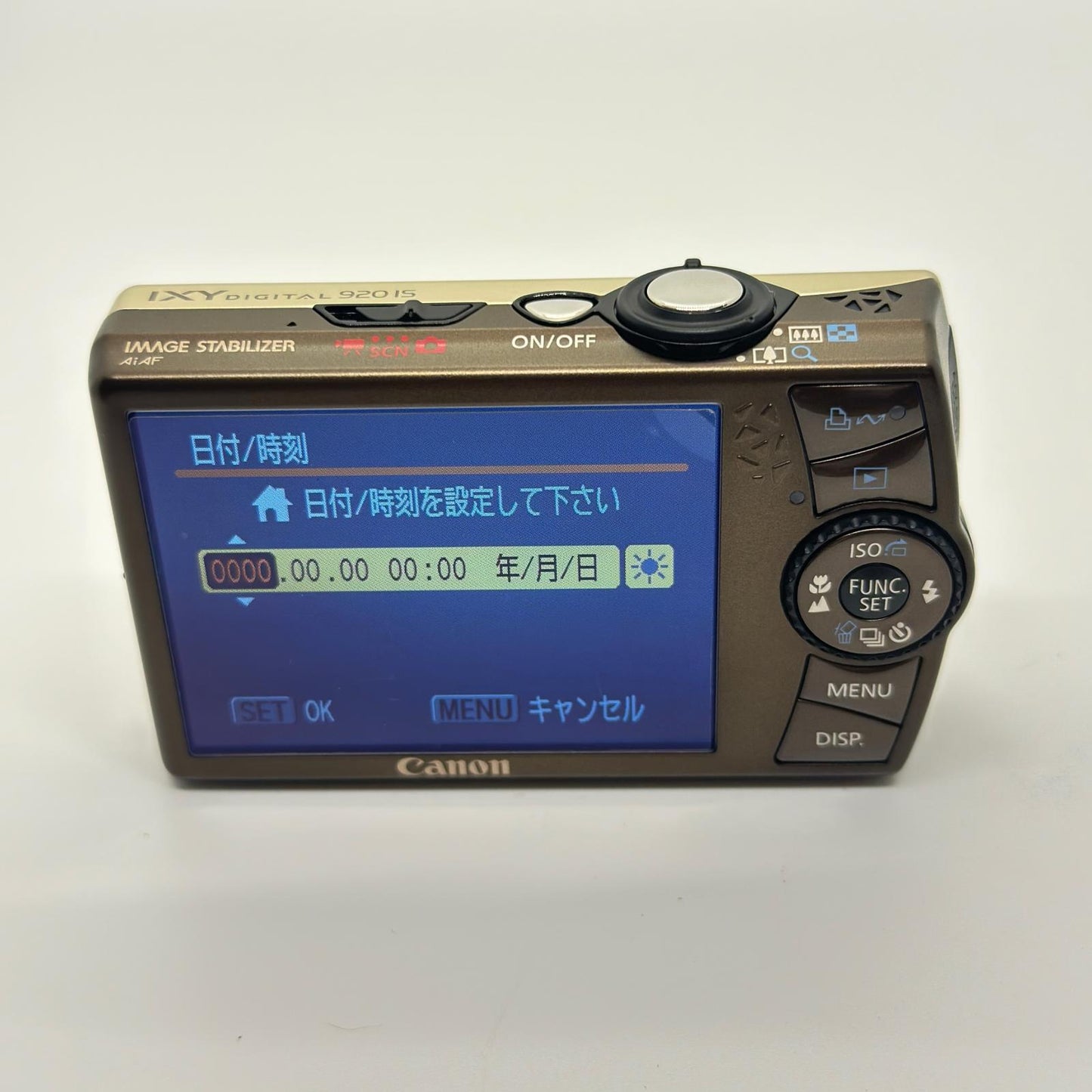【全額返金保証】【最速発送】Canon コンパクトデジタルカメラ IXY DIGITAL 920 IS ゴールド 美品 動作確認済