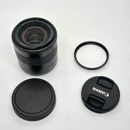 【全額返金保証】【最速発送】Canon EF-M 18-55mm F3.5-5.6 IS 美品 動作確認済