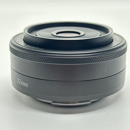 【全額返金保証】【最速発送】Canon EF-M 22mm F2 STM 美品 動作確認済
