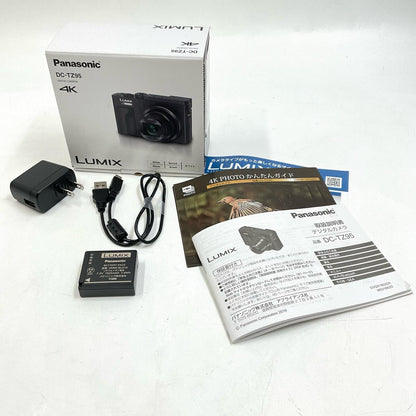 【全額返金保証】【最速発送】Panasonic コンパクトデジタルカメラ LUMIX DC-TZ95 ホワイト 美品 動作確認済