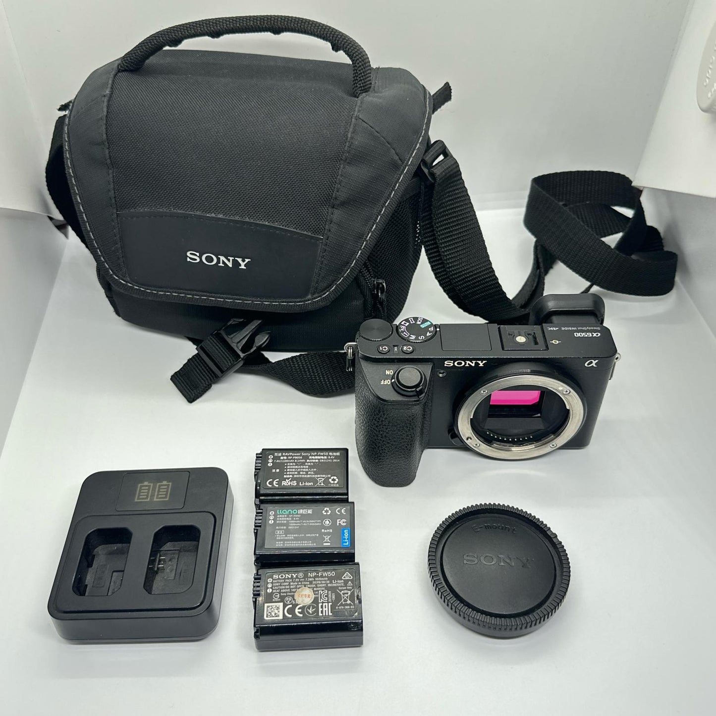 【全額返金保証】【最速発送】Sony デジタル一眼 α6500 ILCE-6500 ボディ ブラック 美品 動作確認済