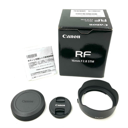 【全額返金保証】【最速発送】Canon RF16mm F2.8 STM 美品 動作確認済