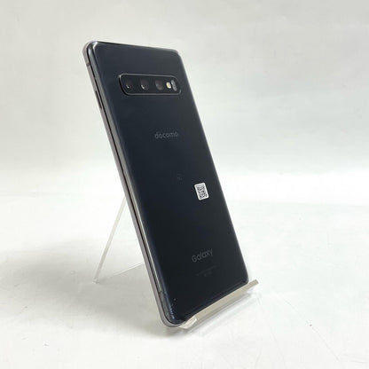 【最速発送】SAMSUNG Galaxy S10 128GB プリズムブラック docomo SC-03L 白ロム【難有】