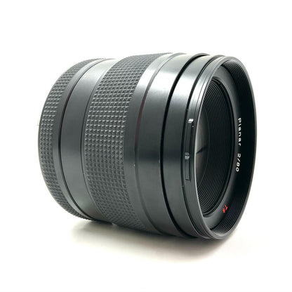 【全額返金保証】【最速発送】CONTAX Carl Zeiss Planar T* 80mm F2 美品 動作確認済