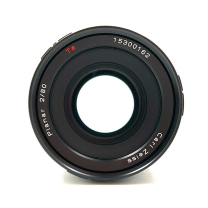 【全額返金保証】【最速発送】CONTAX Carl Zeiss Planar T* 80mm F2 美品 動作確認済