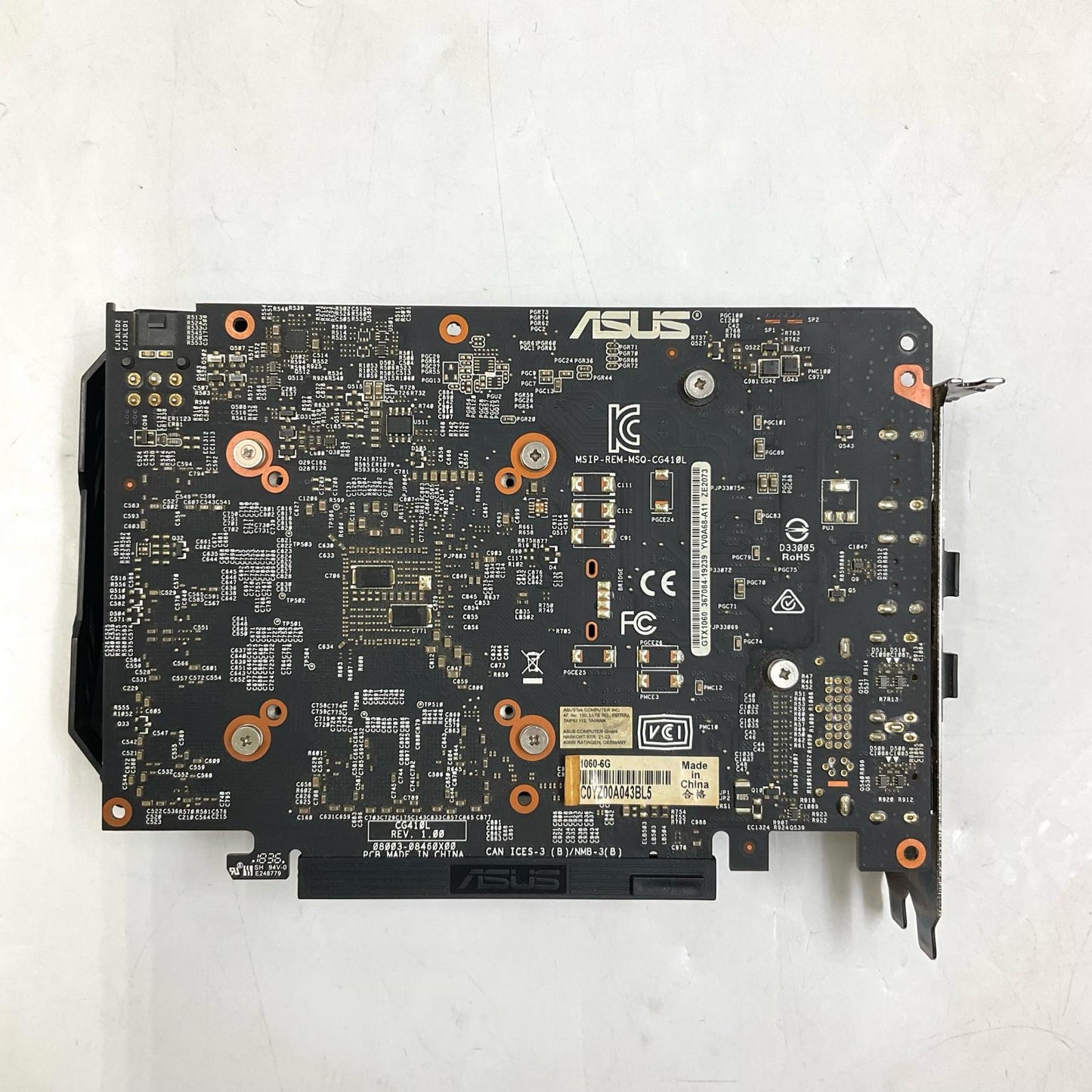 【全額返金保証】【最速発送】ASUS グラフィックボード PH-GTX1060-6G 美品 動作確認済