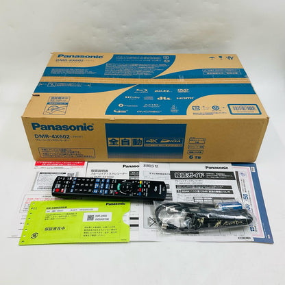 【全額返金保証】【最速発送】Panasonic 全自動4Kディーガ DMR-4X602 超美品 動作確認済