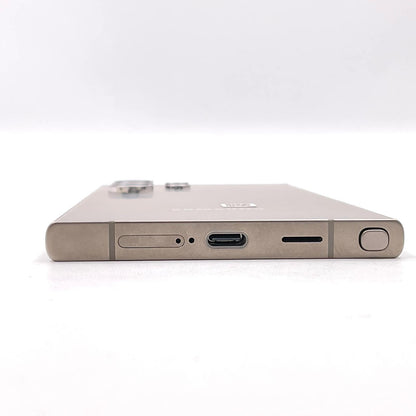 【全額返金保証】【最速発送】 Galaxy S24 Ultra 256GB ゴールド系 au SIMフリー SCG26 白ロム 動作確認済