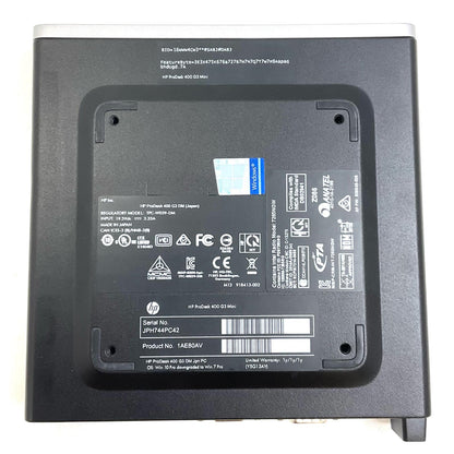 【最速発送】HP ProDesk 400 G3 DM i3-6100T 3.2GHz 8GB SSD 128GB【難有】