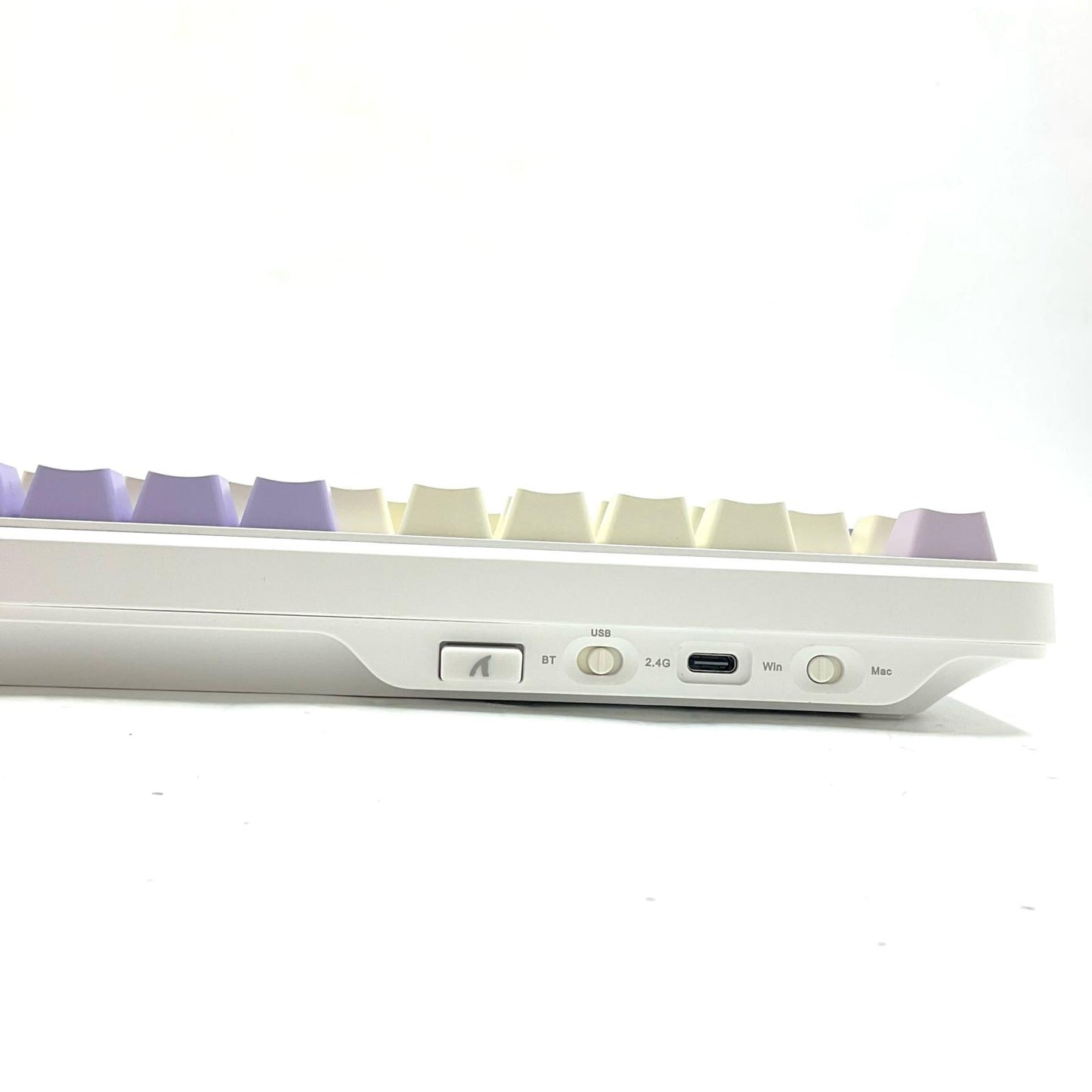 【全額返金保証】【最速発送】ATTACK SHARK トライモードガスケットメカニカルキーボード トワイライトパープル X87 超美品 動作確認済