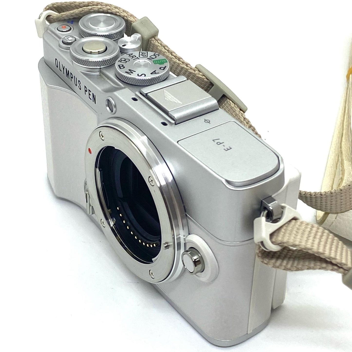 【全額返金保証】【最速発送】 デジタル一眼 OLYMPUS PEN E-P7 ボディ [ホワイト] 美品 動作確認済