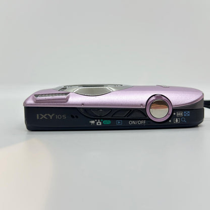 【全額返金保証】【最速発送】 コンパクトデジタルカメラ IXY 10S パープル 動作確認済