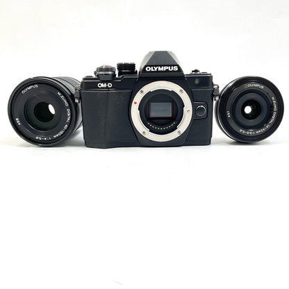 【全額返金保証】【最速発送】OLYMPUS デジタル一眼 OM-D E-M10 Mark II EZダブルズームキット ブラック 動作確認済