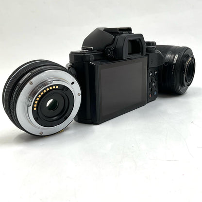 【全額返金保証】【最速発送】OLYMPUS デジタル一眼 OM-D E-M10 Mark II EZダブルズームキット ブラック 動作確認済