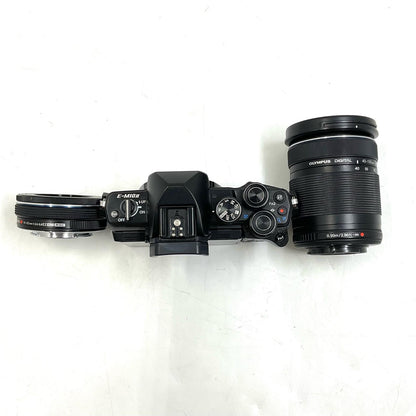 【全額返金保証】【最速発送】OLYMPUS デジタル一眼 OM-D E-M10 Mark II EZダブルズームキット ブラック 動作確認済