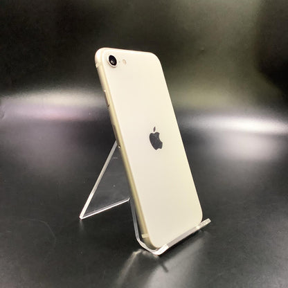 【全額返金保証】【最速発送】Apple iPhone SE（第3世代） 64GB ホワイト au SIMフリー 白ロム 美品 動作確認済 100%