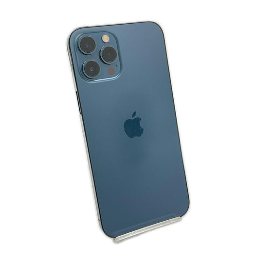 【全額返金保証】【最速発送】Apple iPhone 12 Pro Max 128GB パシフィックブルー au 白ロム 動作確認済 96%