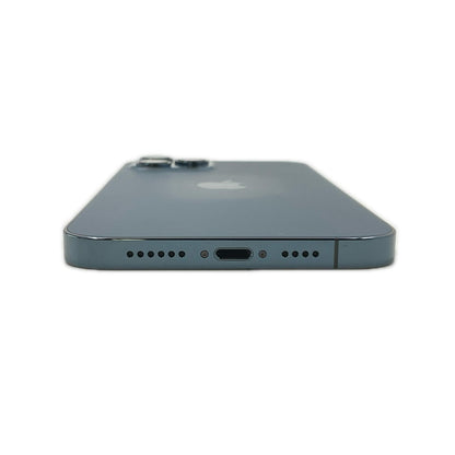 【全額返金保証】【最速発送】Apple iPhone 12 Pro Max 128GB パシフィックブルー au 白ロム 動作確認済 96%