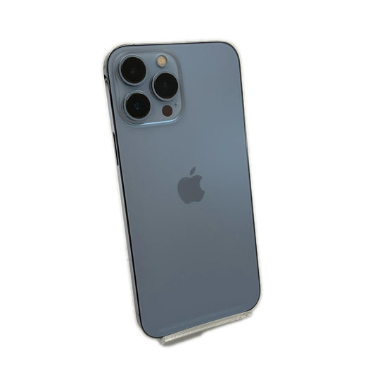 【全額返金保証】【最速発送】Apple iPhone 13 Pro Max 128GB シエラブルー au SIMフリー 白ロム 動作確認済 100%