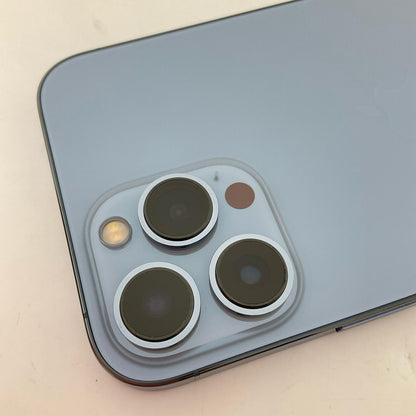【全額返金保証】【最速発送】Apple iPhone 13 Pro Max 128GB シエラブルー au SIMフリー 白ロム 動作確認済 100%