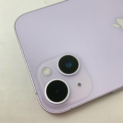 【全額返金保証】【最速発送】Apple iPhone iPhone 14 Plus 128GB パープル au SIMフリー 白ロム 動作確認済 100%