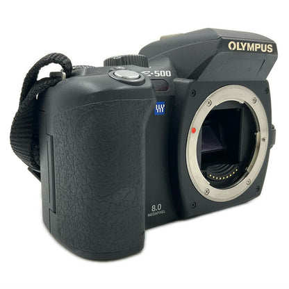 【全額返金保証】【最速発送】OLYMPUS デジタル一眼 E-500 ボディ ブラック 動作確認済