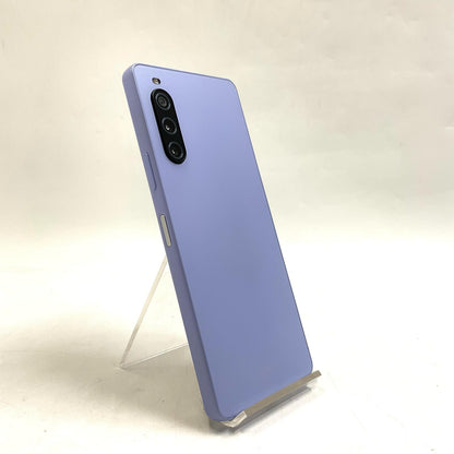 【全額返金保証】【最速発送】Sony Xperia 10 V 128GB ラベンダー au SOG11 白ロム 動作確認済