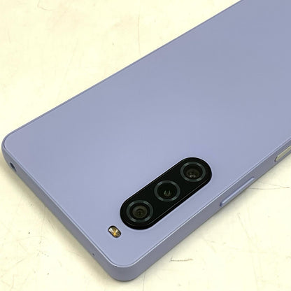 【全額返金保証】【最速発送】Sony Xperia 10 V 128GB ラベンダー au SOG11 白ロム 動作確認済