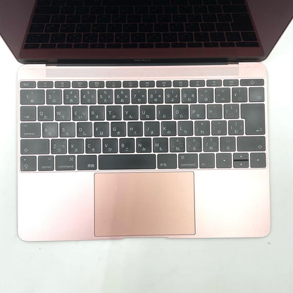 【全額返金保証】【最速発送】Apple MacBook 12インチ 2017 1.2GHz デュアルコア Intel Core m3 8GB 256GB ローズゴールド 動作確認済