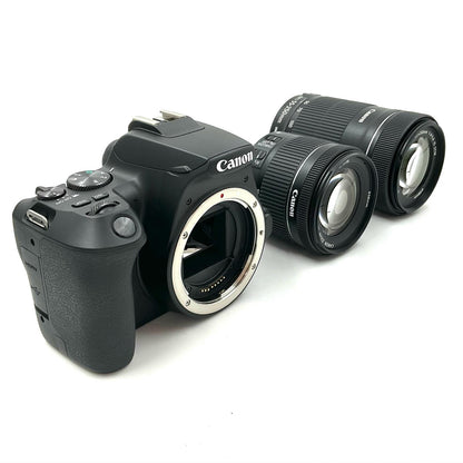 【全額返金保証】【最速発送】Canon デジタル一眼 EOS Kiss X10 ダブルズームキット ブラック 美品 動作確認済