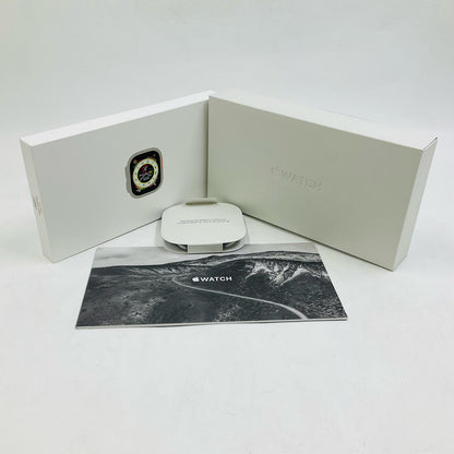 【全額返金保証】【最速発送】Apple Watch Ultra 第1世代 チタニウム 49mm GPS+Cellular 白ロム 85% 美品 動作確認済