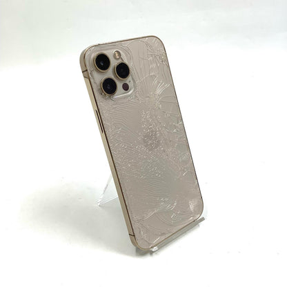 【最速発送】Apple iPhone iPhone 12 Pro Max 256GB ゴールド docomo SIMフリー 白ロム【難有】 80%
