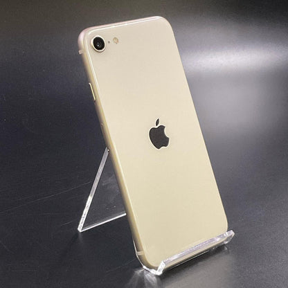 【全額返金保証】【最速発送】Apple iPhone iPhone SE（第3世代） 64GB スターライト docomo SIMフリー 白ロム 動作確認済 87%