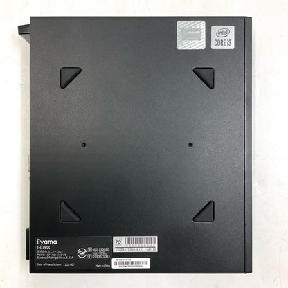 【全額返金保証】【最速発送】iiyama I-Class IStDXs-ISH4-AiX1_-UH1XB Intel Core i3 10100 3.60GHz 8GB M.2 SSD 512GB 美品 動作確認済