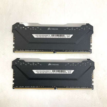 【全額返金保証】【最速発送】Corsair メモリ [DDR4 PC4-21300 8GB 2枚組] CMW16GX4M2A2666C16 美品 動作確認済