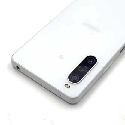 【最速発送】Sony Xperia 10 IV 128GB ホワイト系 docomo SIMフリー SO-52C 白ロム【難有】
