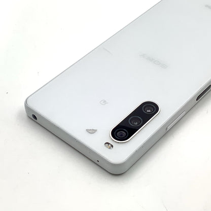【最速発送】Sony Xperia 10 IV 128GB ホワイト系 docomo SIMフリー SO-52C 白ロム【難有】