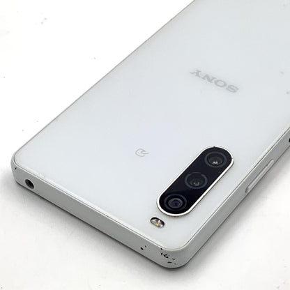 【最速発送】Sony Xperia 10 IV 128GB ホワイト系 docomo SIMフリー SO-52C 白ロム【難有】