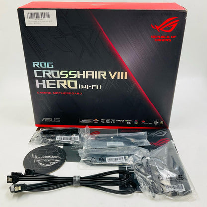 【全額返金保証】【最速発送】ASUS マザーボード AMD AM4 ATXマザーボード ROG CROSSHAIR VIII HERO (WI-FI) 美品 動作確認済