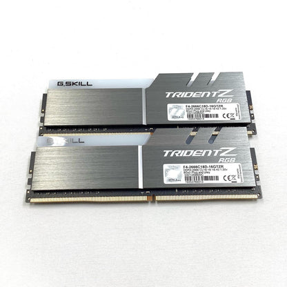 【全額返金保証】【最速発送】G.Skill メモリ DDR4 PC4-21300 8GB 2枚組 F4-2666C18D-16GTZR 美品 動作確認済