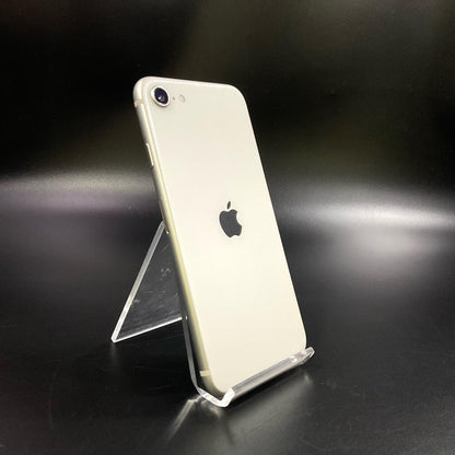 【全額返金保証】【最速発送】Apple iPhone iPhone SE（第3世代） 128GB スターライト Softbank SIMフリー 白ロム 動作確認済 73%