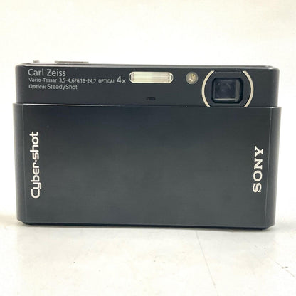 【全額返金保証】【最速発送】Sony コンパクトデジタルカメラ サイバーショット DSC-T77 [ブラック] 美品 動作確認済