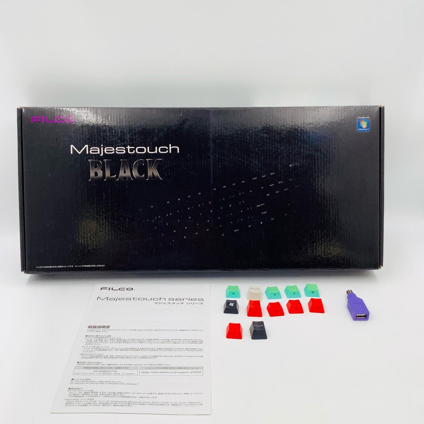 【全額返金保証】【最速発送】FILCO Majestouch BLACK FKBN108MC/NFB2 美品 動作確認済