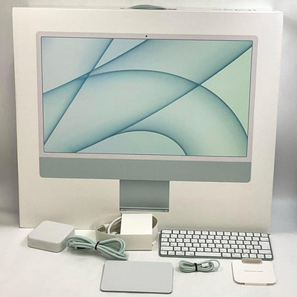 【全額返金保証】【最速発送】Apple iMac 24インチ Apple M1 8GB SSD 256GB グリーン 動作確認済