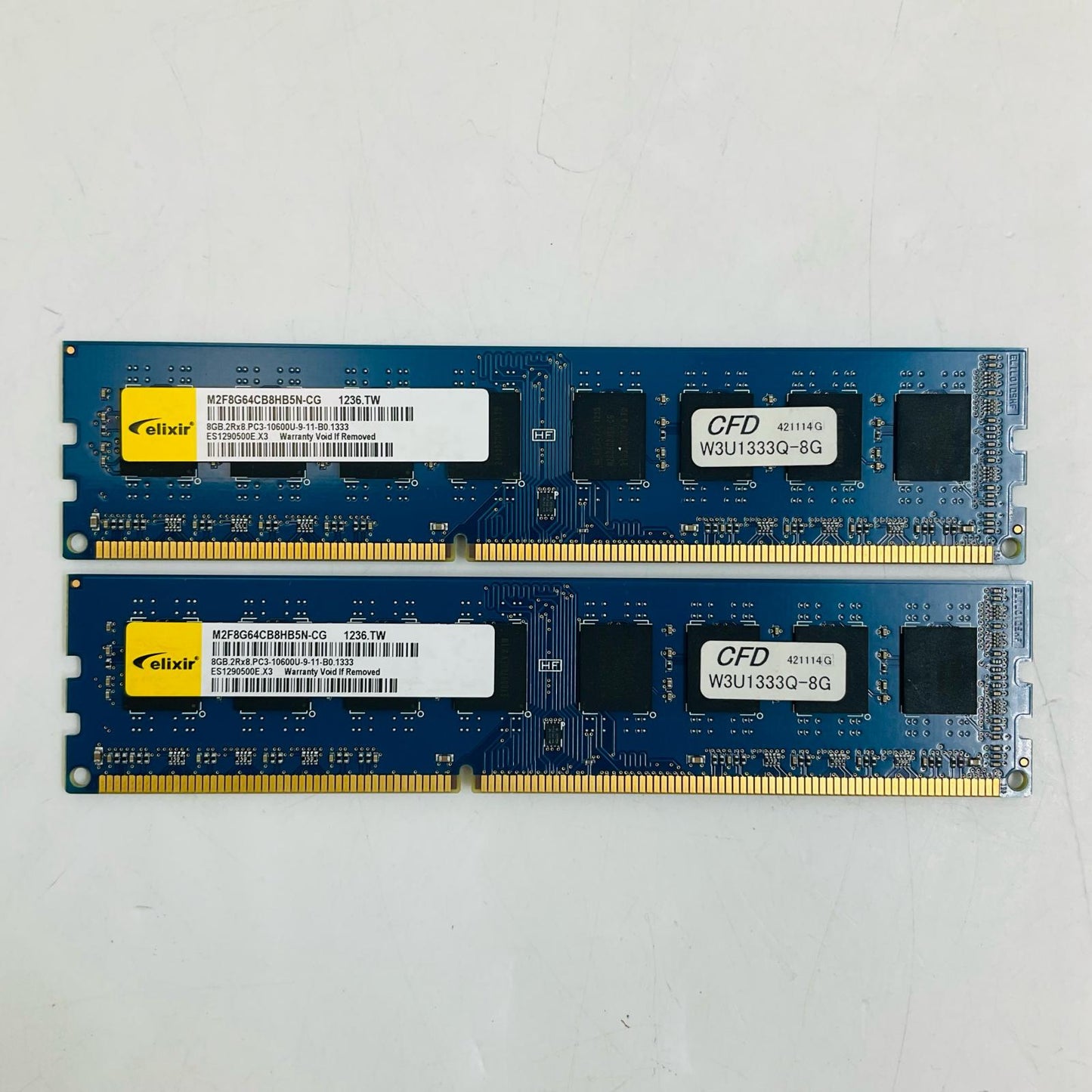 【全額返金保証】【最速発送】Elixir 8GB DDR3 2枚組 M2F8G64CB8HB5N-CG 美品 動作確認済