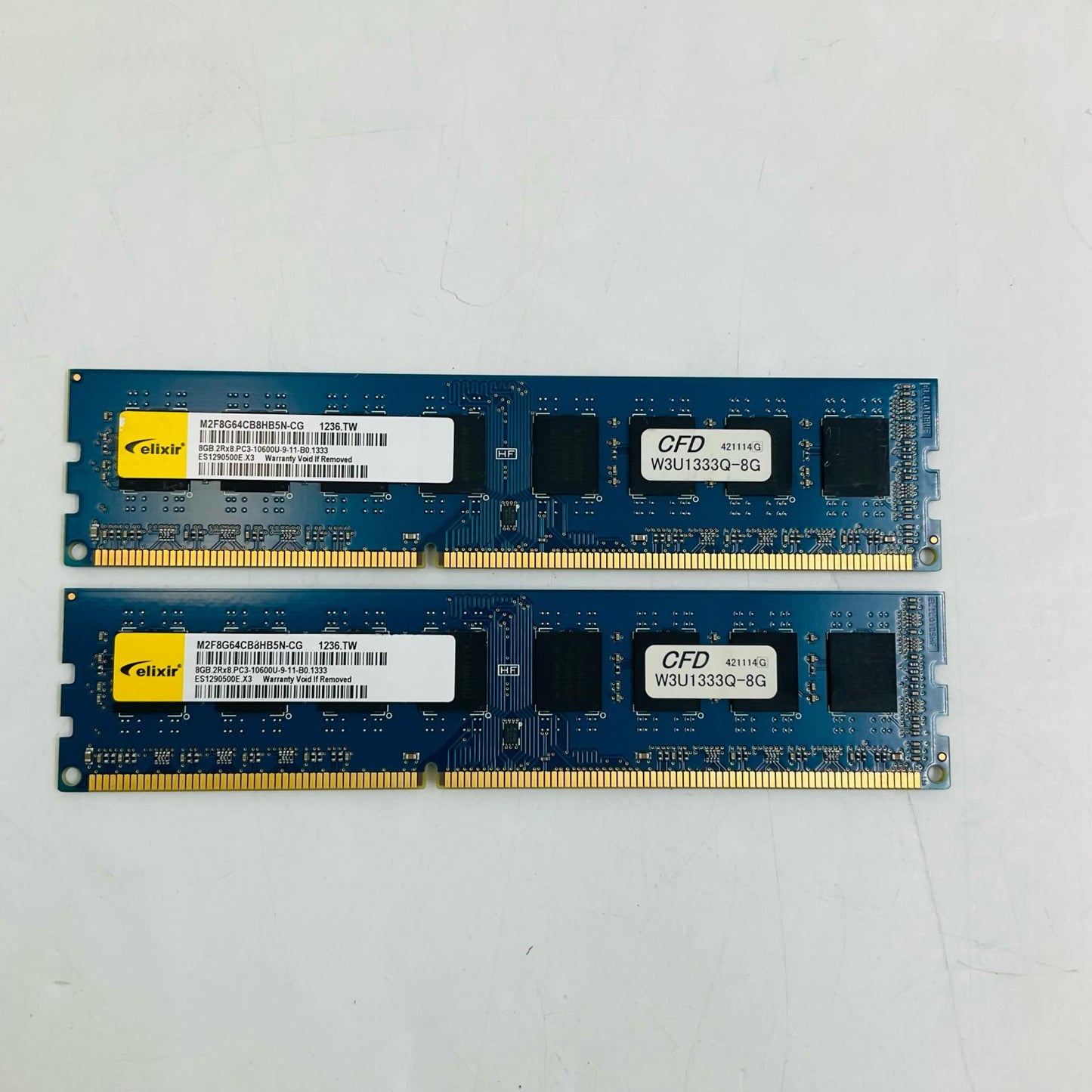 【全額返金保証】【最速発送】Elixir 8GB DDR3 2枚組 M2F8G64CB8HB5N-CG 美品 動作確認済