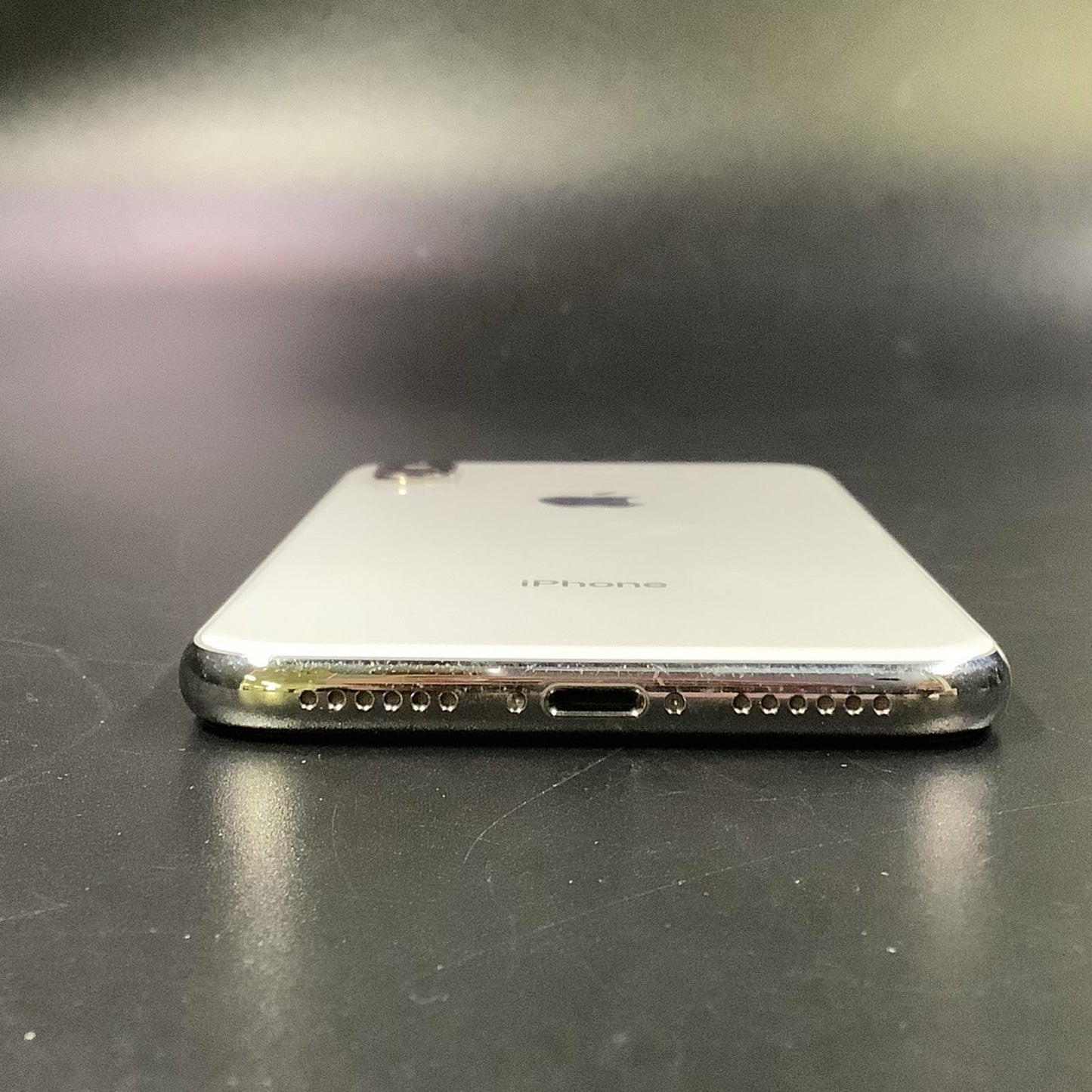 【全額返金保証】【最速発送】Apple iPhone iPhone X 256GB ホワイト au 白ロム 動作確認済 77%