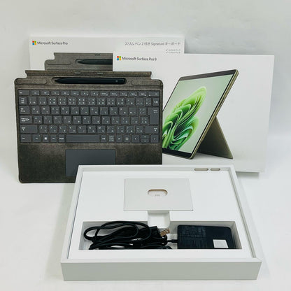 【全額返金保証】【最速発送】Microsoft Surface Pro 9 Signatureキーボードセット QIL-00062 / 8X6-00079 i7-1255U 16GB M.2 SSD 256GB 86.3% 美品 動作確認済